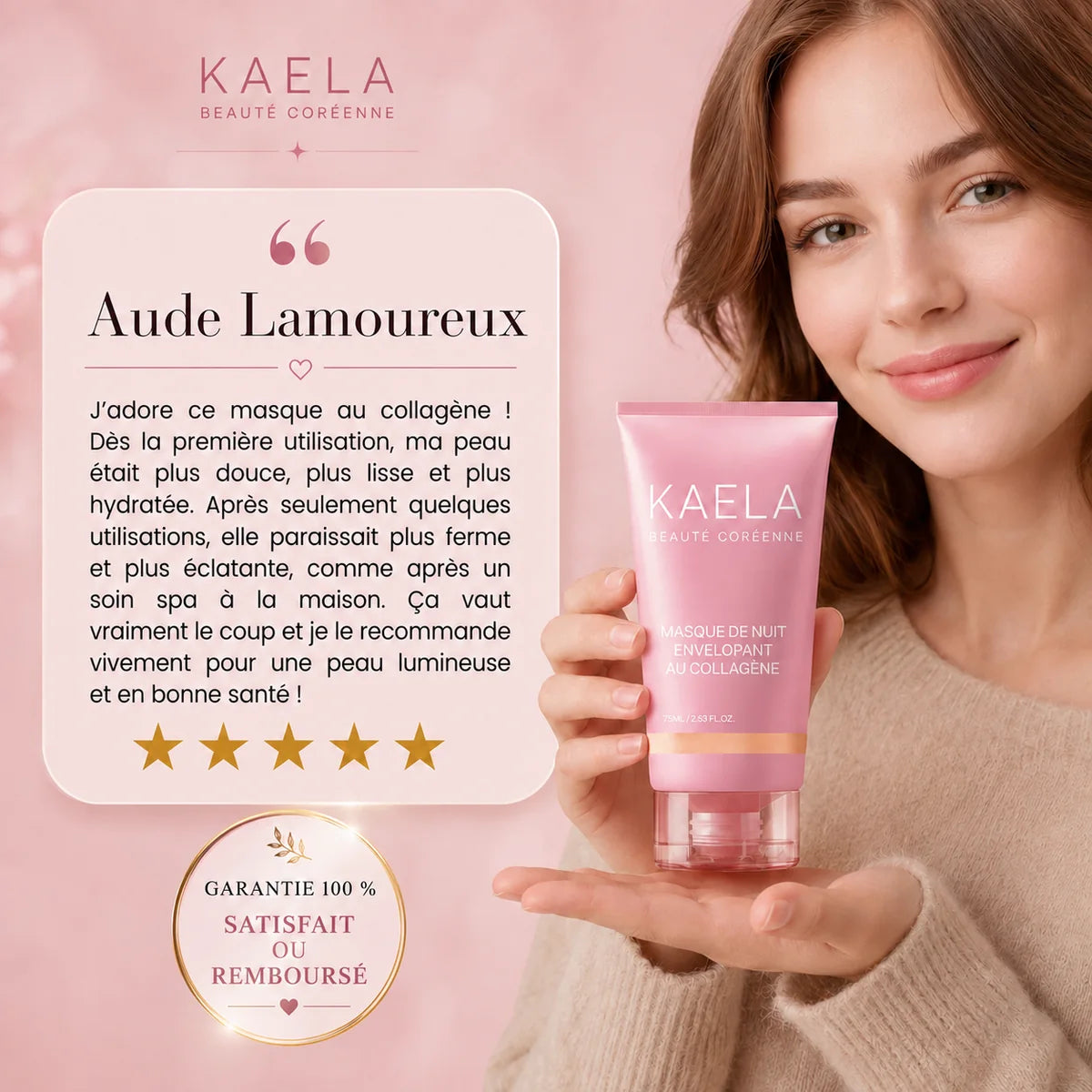 Masque de Nuit Kaela: 3X Collagène