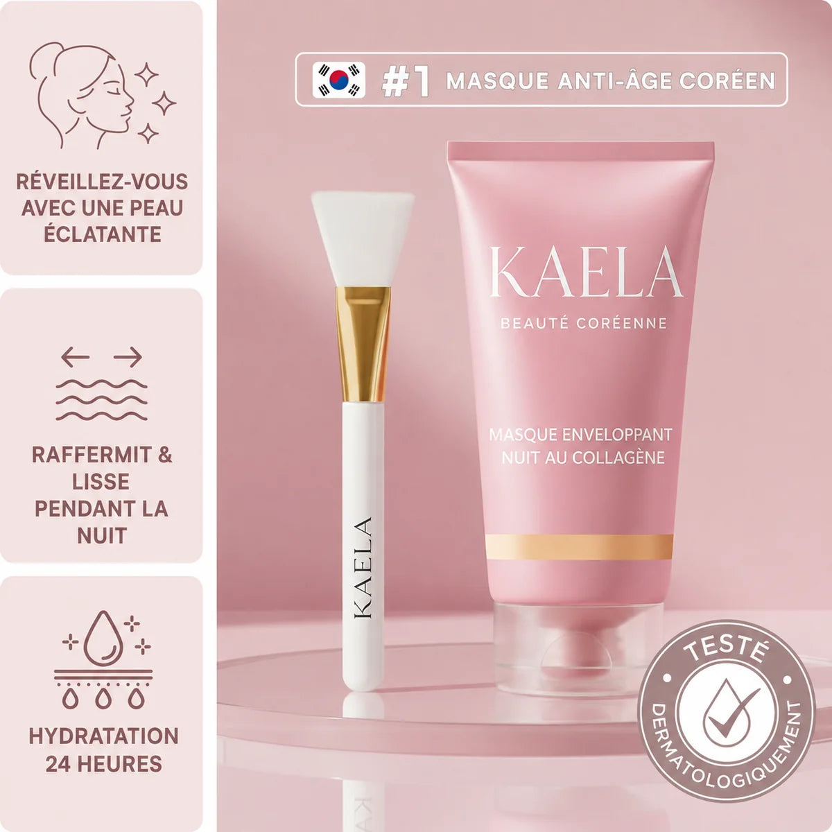 Pourquoi les femmes choisissent le Masque de Nuit au Collagène Kaela