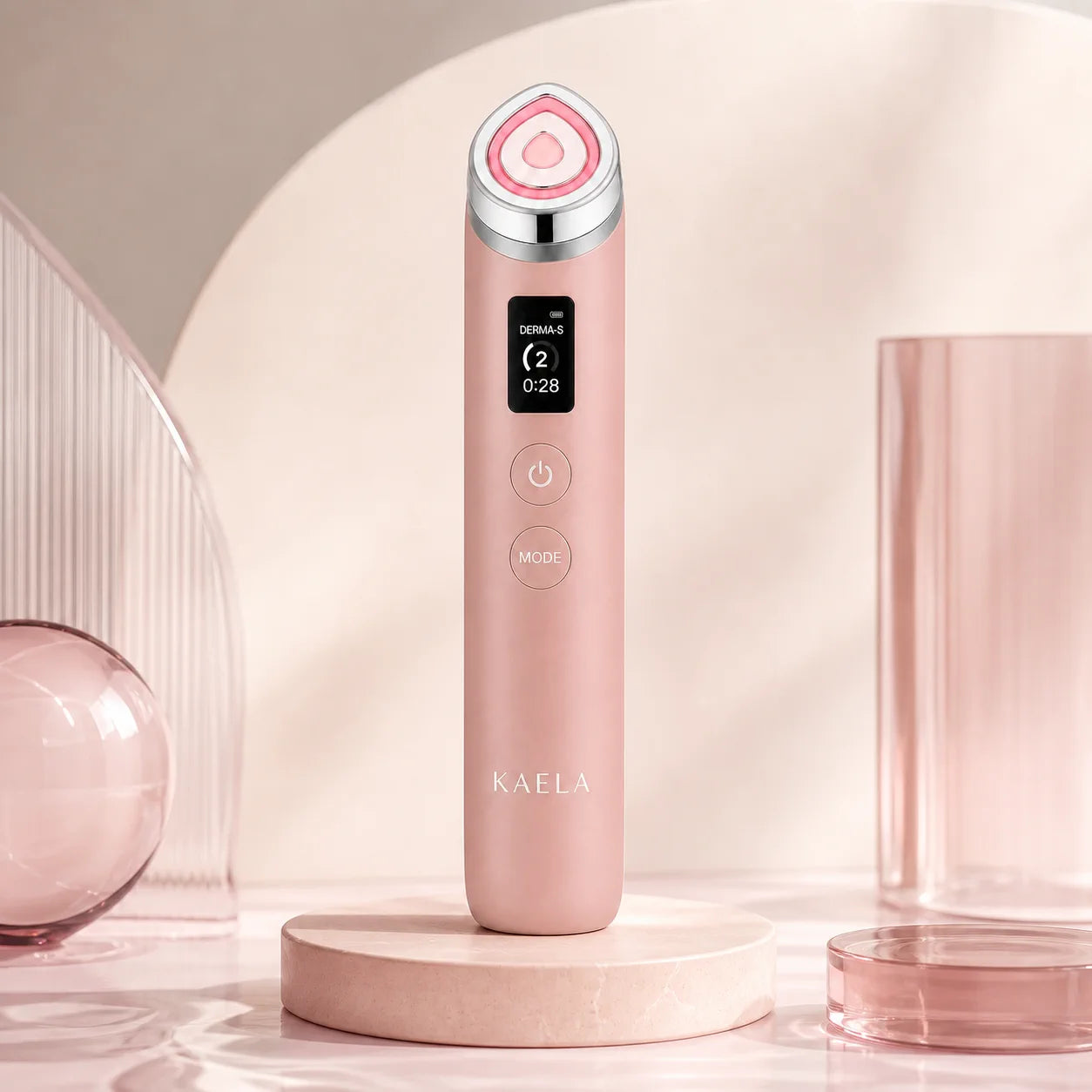 Appareil de soin visage rose KAELA Skin Booster Pro